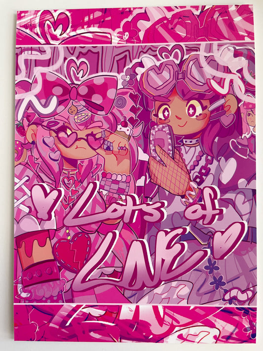 OMORI Art Print | Sweetheart and Perfectheart in Decora Kei! | (5x7 in)