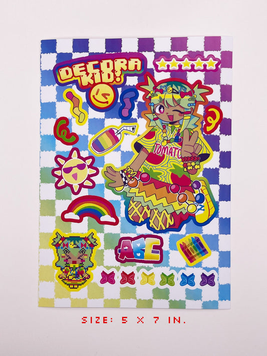 decora matte sticker sheet!
