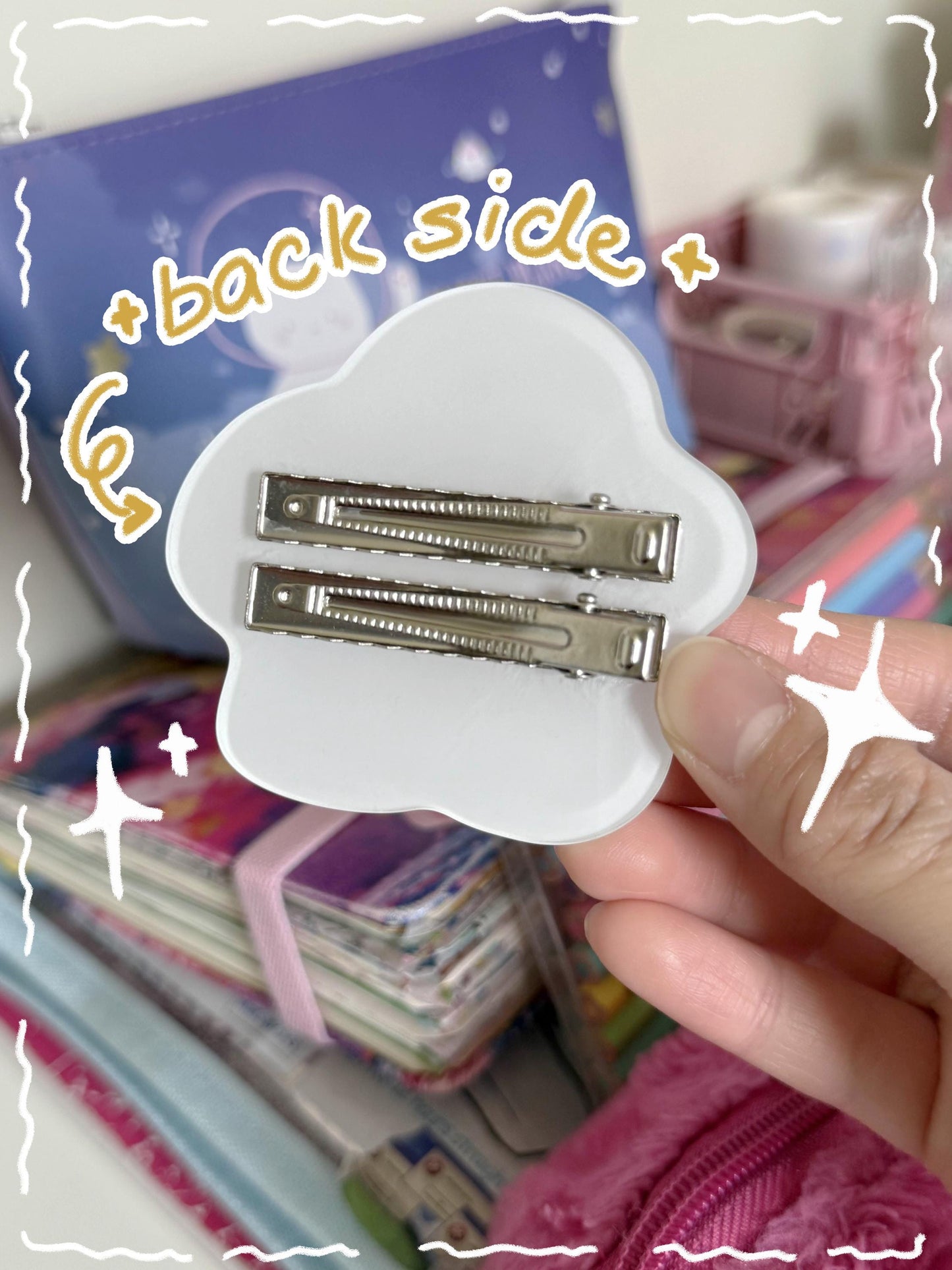 egg hair clip!