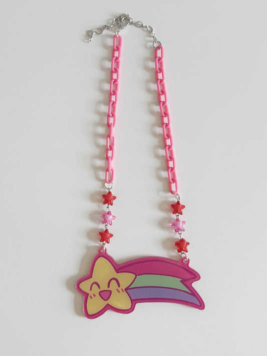 shooting star acrylic necklace!