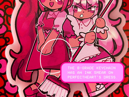 OMORI Keychain | Perfectheart and Sweepheart!