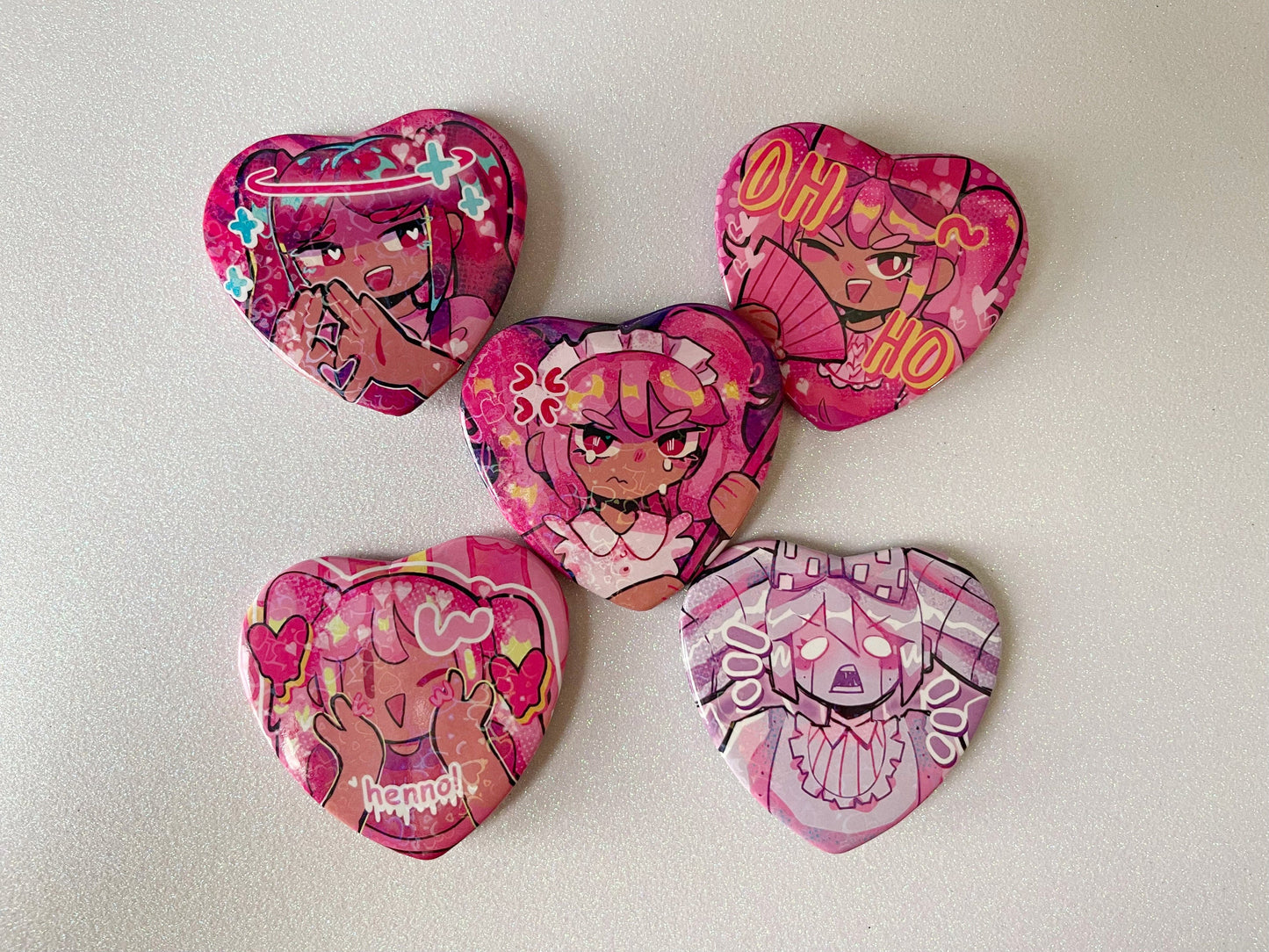 OMORI Pins | All of the HEARTS <3