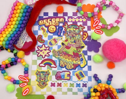 decora matte sticker sheet!