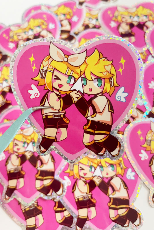 Kagamine Rin & Len Sticker | Electric Angel!!