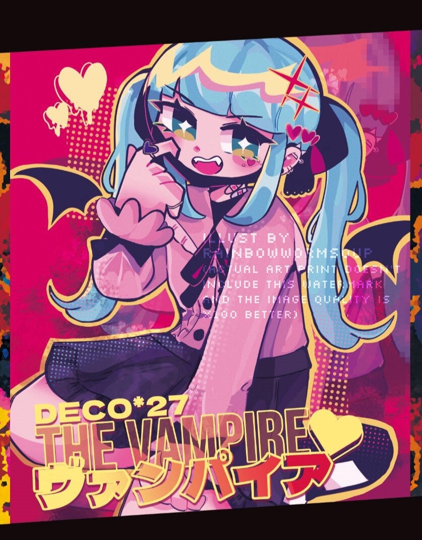 Hatsune Miku Art Print | Vampire Miku!