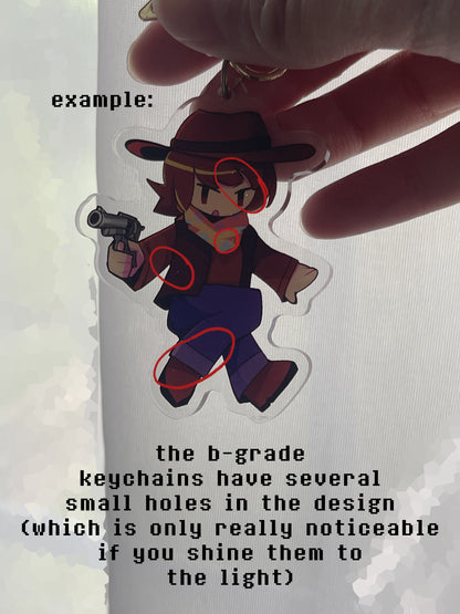 UNDERTALE Keychain | Frisk with hotdogs!!!!!!