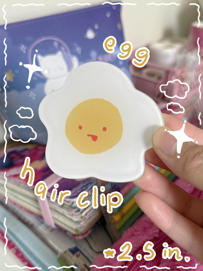 egg hair clip!