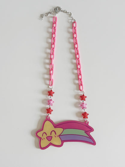 shooting star acrylic necklace!