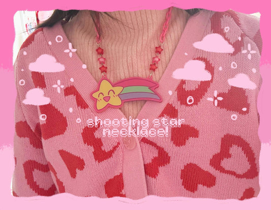 shooting star acrylic necklace!