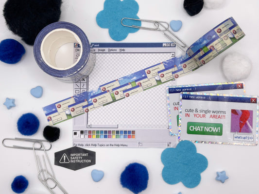 Windows XP error washi tape!