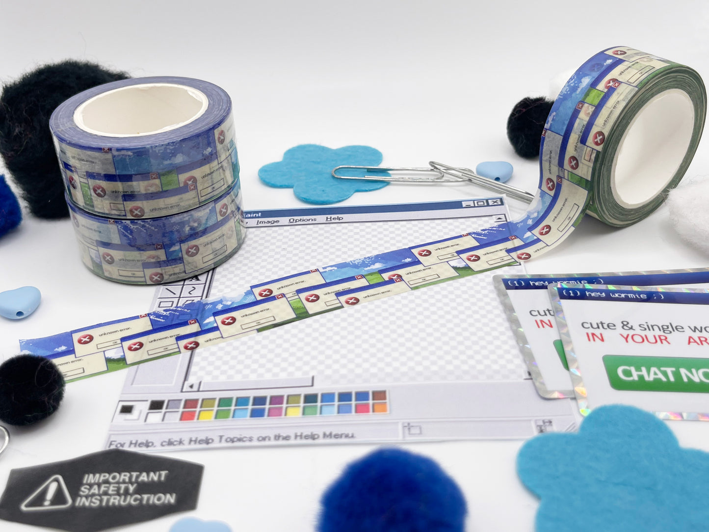 Windows XP error washi tape!