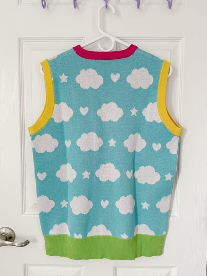 rainbow caterpillar sweater vest!